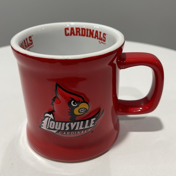 University of Louisville Cardinals Logo Football Coffee Mug Cup - Picture 2 of 13